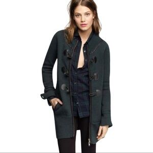 J. Crew 100% Wool Toggle Cardigan Coat Size XS